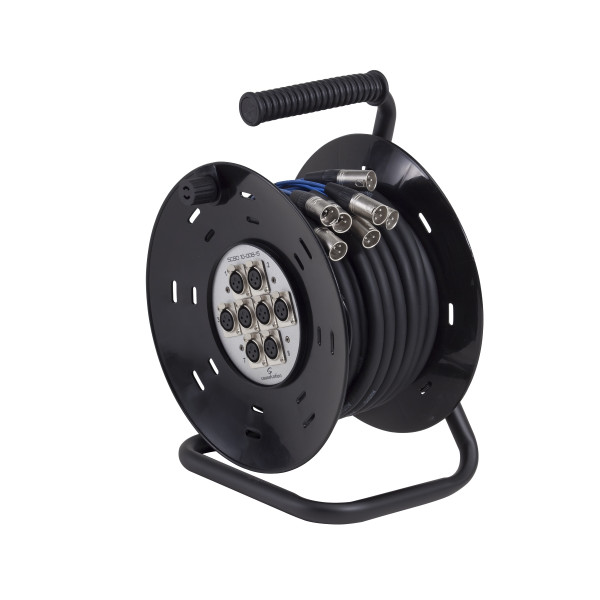 SOUNDSATION SCBD10-008-20 - 8 bemenetes, 20 méteres professzionális csoportkábel dobon