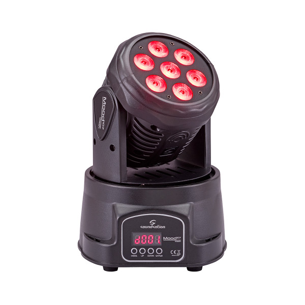 SOUNDSATION MOOD 107 WASH - Wash robotlámpa 7 db 10W RGBW 4in1 LED-del