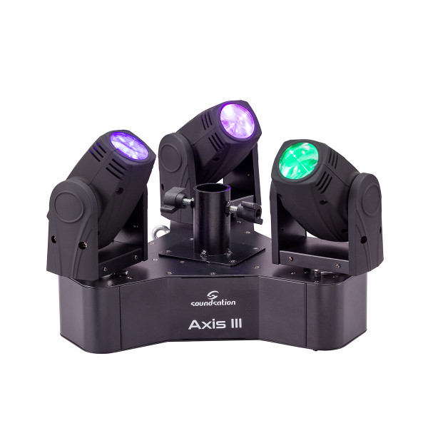 SOUNDSATION AXIS III - 3-robotlámpás fény 3 x 10W 4IN1 CREE LED-del