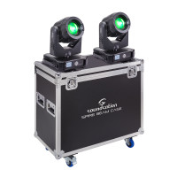 SOUNDSATION SPIRE 280 BEAM SET - Szett 2 db SPIRE 280 BEAM robotlámpából és Flight Case-ből