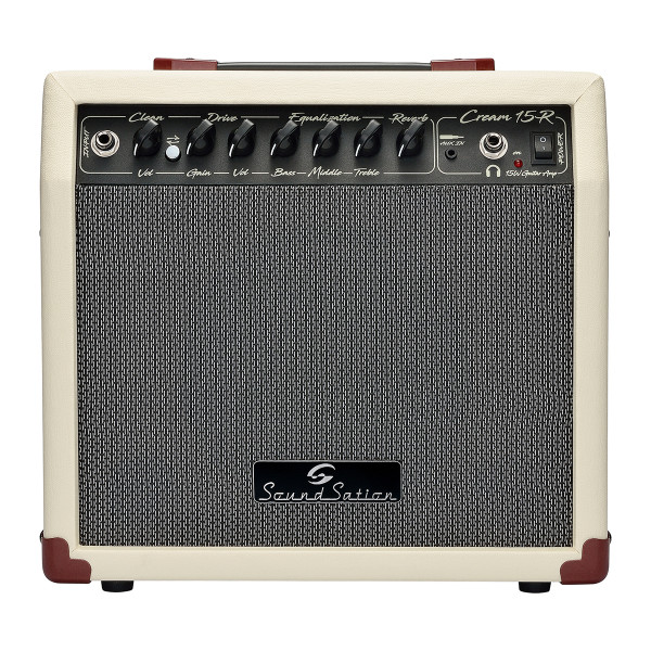 SOUNDSATION CREAM-15R - Vintage 15W elektromos gitárkombó Reverb funkcióval