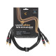 SOUNDSATION WM-2RCA2RCA15 - Wiremaster adapterkábel 2 x RCA - 2 x RCA / 1.5 m