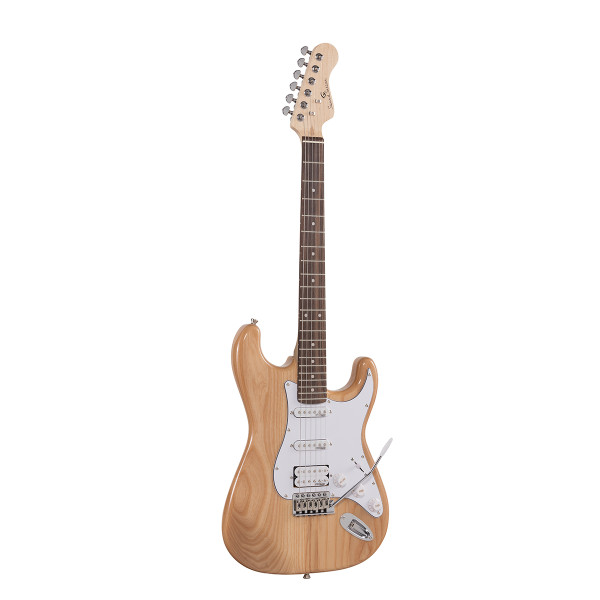 SOUNDSATION RIDER-PRO-RSH NT - Double cutaway elektromos gitár 2 single coil + osztható humbucker pickuppel és önzáró kulcsokkal (Wilkinson mechanika, eco-rózsafa fogólap)