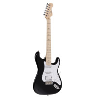 SOUNDSATION RIDER-PRO-MSH BK - Double cutaway elektromos gitár 2 single coil + osztható humbucker pickuppel és önzáró kulcsokkal (Wilkinson mechanika, juharfa fogólap)