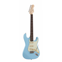 SOUNDSATION RIDER-RETRO-R DB - Double cutaway elektromos gitár 3 single coil pickuppel és vintage kulcsokkal (Wilkinson mechanika, eco-rózsafa fogólap)