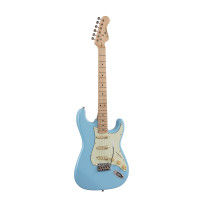 SOUNDSATION RIDER-RETRO-M DB - Double cutaway elektromos gitár 3 single coil pickuppel és vintage kulcsokkal (Wilkinson mechanika, juharfa fogólap)