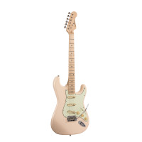 SOUNDSATION RIDER-RETRO-M SW - Double cutaway elektromos gitár 3 single coil pickuppel és vintage kulcsokkal (Wilkinson mechanika, juharfa fogólap)