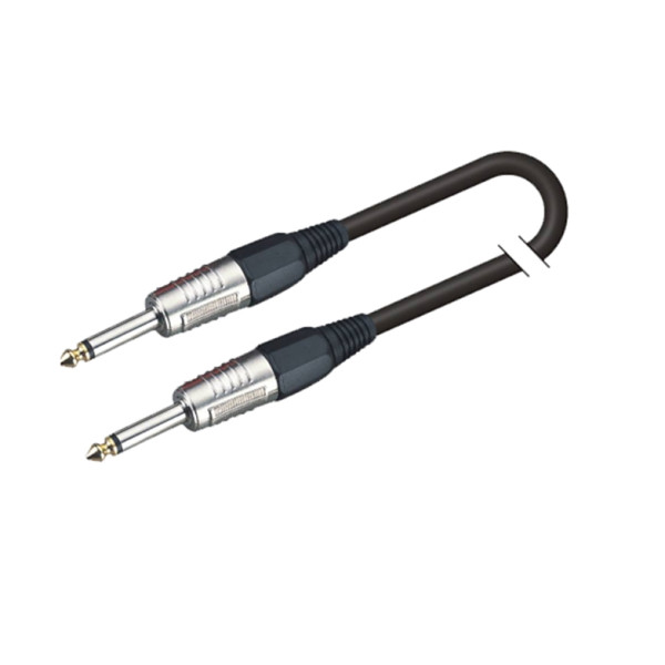 SOUNDSATION BICJJ-6BK - Aszimmetrikus hangszerkábel: 6.3mm Jack MONO - 6.3mm Jack MONO / 6m