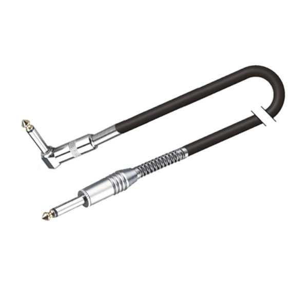 SOUNDSATION MICJJP-6BK - Aszimmetrikus hangszerkábel: 6.3mm Jack MONO - 6.3mm pipa Jack MONO / 6m