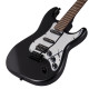 SOUNDSATION SST-112T-MBK - SHADOW szériás dupla cutaway elektromos gitár, 2 single coil + 1 humbucker hangszedővel és tremolo híddal SOUNDSATION SST-112T-MBK - SHADOW szériás dupla cutaway elektromos gitár, 2 single coil + 1 humbucker hangszedővel és tremolo híddal