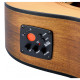 SOUNDSATION EN40CE-NTS - Orchestra cutaway akusztikus gitár, tömör lucfenyő fedlappal, gravírozott rozettával és előerősítővel