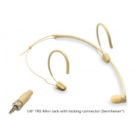 SOUNDSATION VISAGE-C01B BG - Kardioid headset mikrofon, 3,5mm-es biztonsági záras jack csatlakozóval, beige színben