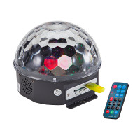 SOUNDSATION CB-630 - 6*3W LED Crystal Ball fény beépített mp3 lejátszóval és távirányítóval