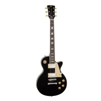 SOUNDSATION MILESTONE-PRO BK - Ívelt fedlapú cutaway elektromos gitár 2 humbucker pickuppel és ragasztott nyakkal