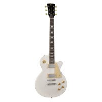 SOUNDSATION MILESTONE-PRO WH - Ívelt fedlapú cutaway elektromos gitár 2 humbucker pickuppel és ragasztott nyakkal