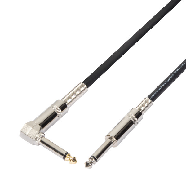 SOUNDSATION EICJJP-6BK - Aszimmetrikus hangszerkábel: 6.3mm Jack MONO - 6.3mm pipa Jack MONO / 6m