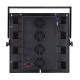 SOUNDSATION MTR-16-30W-SET - 4 darabos 16x30W RGB COB villogó szett hordozó Flight case-el