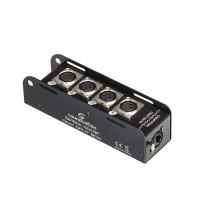 SOUNDSATION SPBX-4X3F - RJ45 DMX elosztó, 4 csatornás mama XLR csatlakozós multi-core rendszer