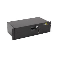 SOUNDSATION SRD100-3U LOCK - 3 Egység méretű kulccsal zárható rack fiók