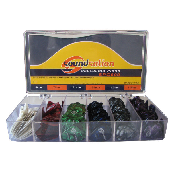 SOUNDSATION SPC-600-BOX - Celluloid pengető doboz (600 db) SOUNDSATION SPC-600-BOX - Celluloid pengető doboz (600 db)