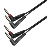 SOUNDSATION GL-2AJM2AJM06 - Adapter kábel: 2x6.3mm pipa Jack papa MONO - 2x6.3mm pipa Jack papa MONO / 0.6m