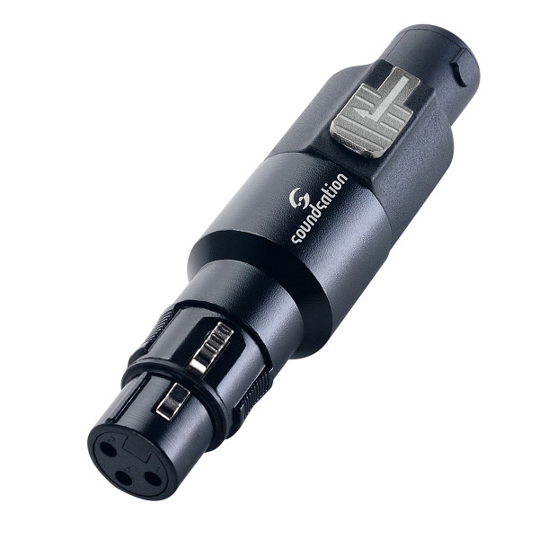 SOUNDSATION WM-S4PMXF - Wiremaster adapter: 4pólusú Speakon papa - 3pólusú XLR mama