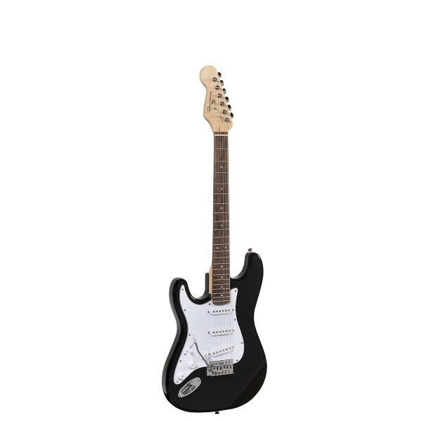 SOUNDSATION RIDER-STD-SLH BK - Balkezes Double Cutaway elektromos gitár 3 Single Coil pickuppel