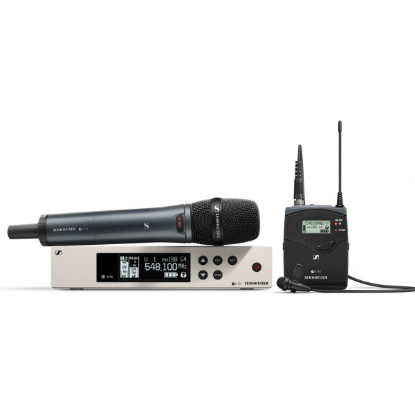 Sennheiser EW 100 G4-ME2/835-S-A vezetéknélküli kézi mikrofon/csíptetős mikrofon szett