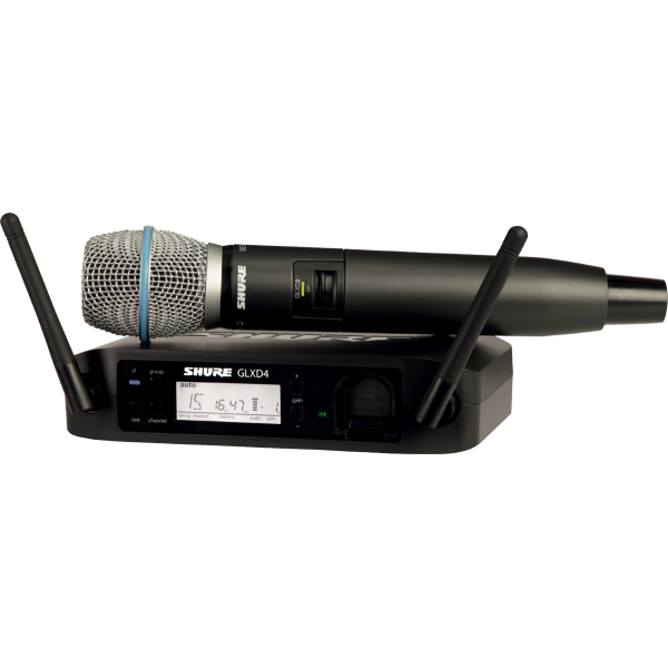 Shure GLXD24E/B87A vezetéknélküli kézi mikrofon szett