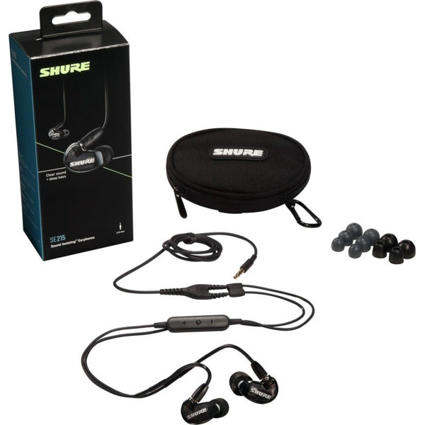 Shure SE215-K+UNI-EFS izolációs fülhallgató Shure SE215-K+UNI-EFS izolációs fülhallgató