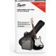 Squier Stratocaster Black Pack elektromos gitár szett