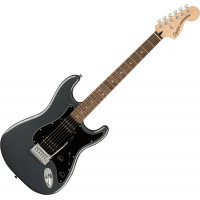 Squier Affinity Stratocaster HH LRL Charcoal Frost Metallic elektromos gitár
