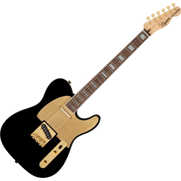 Squier 40th Anniversary Telecaster Gold Edition LRL Black elektromos gitár