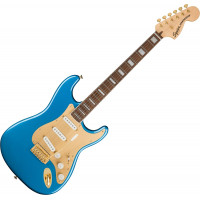 Squier 40th Anniversary Stratocaster Gold Edition LRL Lake Placid Blue elektromos gitár