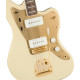 Squier 40th Anniversary Jazzmaster Gold Edition LRL Olympic White elektromos gitár