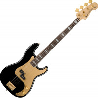 Squier 40th Anniversary Precision Bass Gold Edition LRL Black elektromos basszusgitár