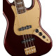 Squier 40th Anniversary Jazz Bass Gold Edition LRL Ruby Red Metallic elektromos basszusgitár