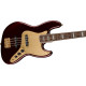 Squier 40th Anniversary Jazz Bass Gold Edition LRL Ruby Red Metallic elektromos basszusgitár