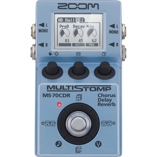 Zoom MS-70CDR MultiStomp Chorus/Delay/Reverb effektpedál