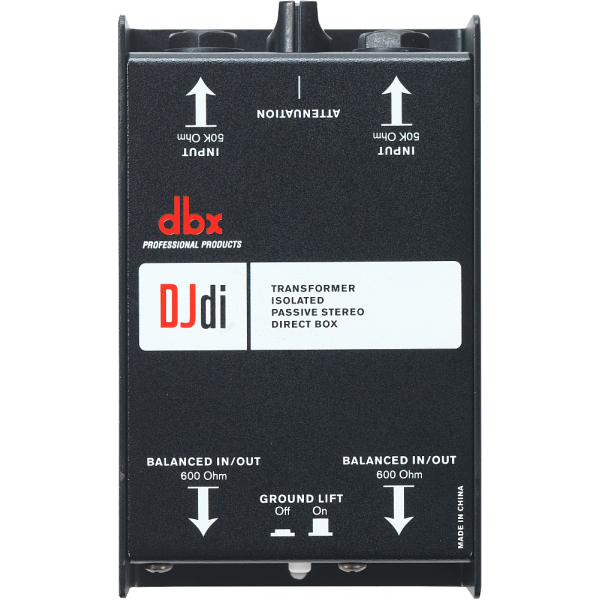 dbx DJdi 2-csatornás passzív DI box