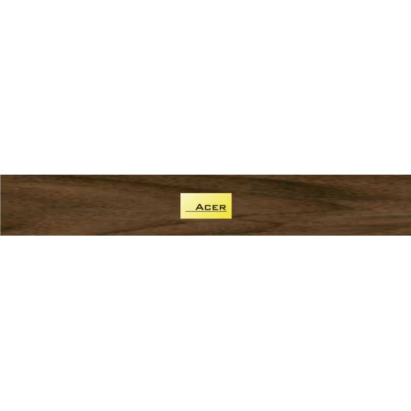Worldmix ACER PT 15 RD - karmesteri pálcatok diófából, 50x25 mm méretű gravírozott réztáblával