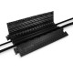 Defender 3 BLK - kábelvédő, 3 csatornás, nyitható tető, 1000x600x75 mm, max. terhelés 5 tonna, fekete Defender 3 BLK - kábelvédő, 3 csatornás, nyitható tető, 1000x600x75 mm, max. terhelés 5 tonna, fekete