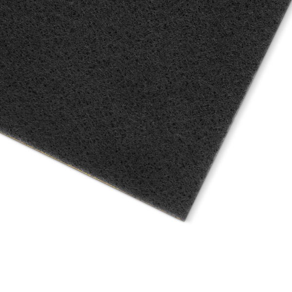 Adam Hall 0179 - poliészter tűfilc 3,5 mm vastag, 100 cm széles, fekete, öntapadós hátoldallal *