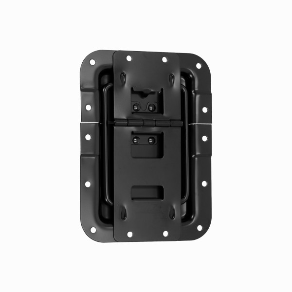 Adam Hall 270836 BLK - kitámasztó zsanér, nagyméretű, profilhoz illeszkedő tálcában, galvanizált fekete Adam Hall 270836 BLK - kitámasztó zsanér, nagyméretű, profilhoz illeszkedő tálcában, galvanizált fekete