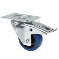 Adam Hall 372091 - fékezhető kerék kék, átmérő 80 mm, 300 kg/4 kerék