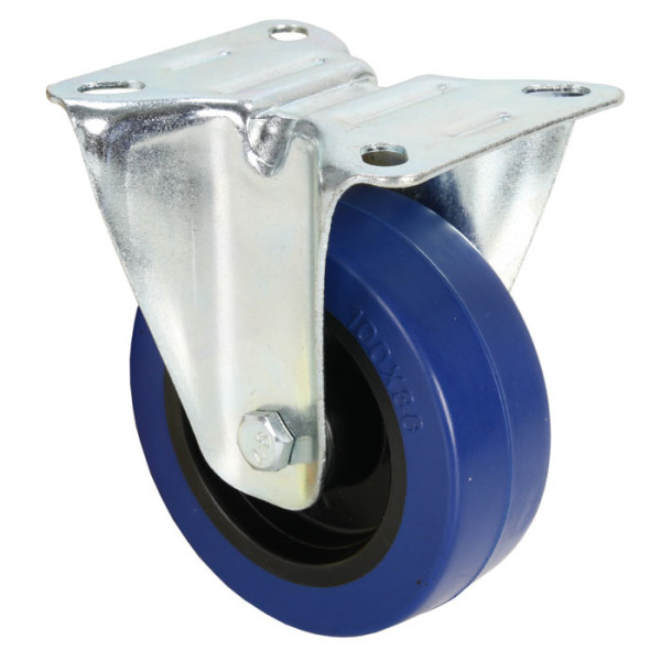Adam Hall 372141 - fix kerék kék, átmérő 100 mm, 450 kg/4 kerék