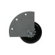 Adam Hall 37450 S - kerék, sarokba süllyeszthető, átmérő 75 mm, 110 kg/2 kerék, szürke