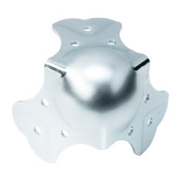 Adam Hall 410429 - sarokvédő, extra erős golyós, cinkezett, profilozott, 2x65x65 mm, 9 szegeccsel rögzíthető Adam Hall 410429 - sarokvédő, extra erős golyós, cinkezett, profilozott, 2x65x65 mm, 9 szegeccsel rögzíthető