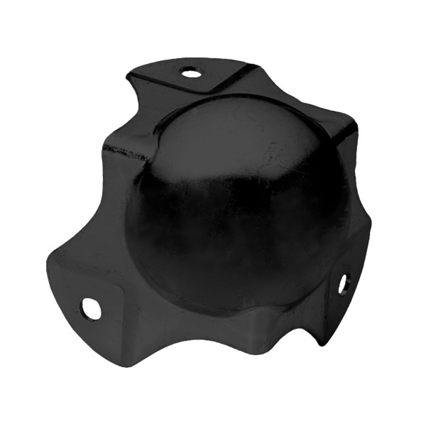 Adam Hall 4124 BLK - sarokvédő golyós, fekete, profilozott, 1,5x51x51 mm