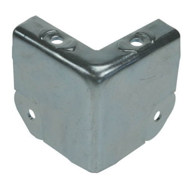 Adam Hall 4145 - sarokvédő lapos, 2 lábú, cinkezett, 1,5x50x50x13 mm